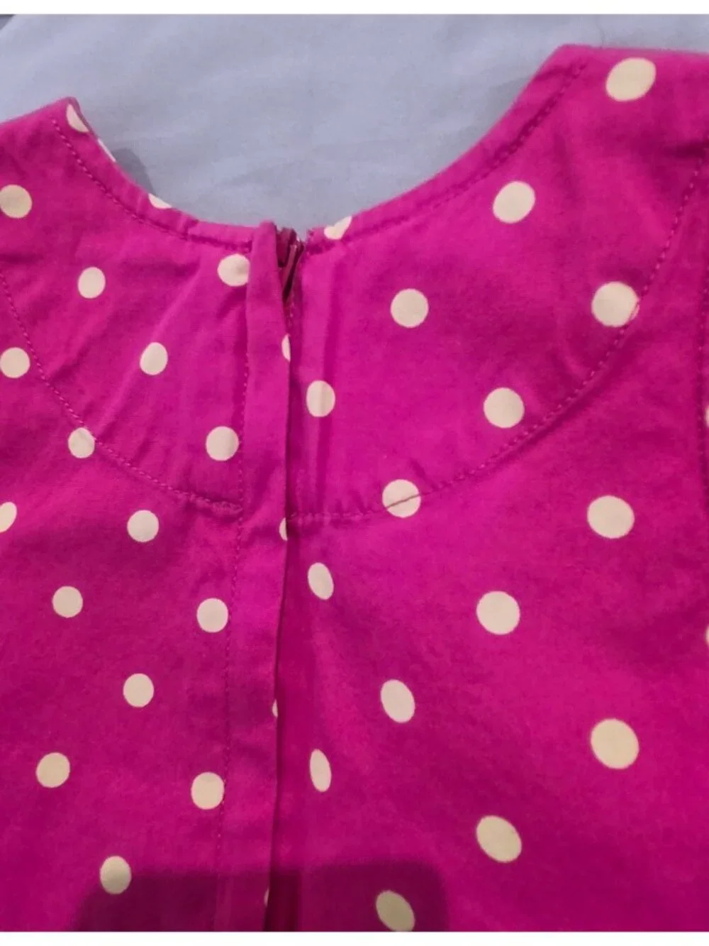 Gymboree Girls Daisy Polka Dot Dress Size 4 Pink Green Spring Easter